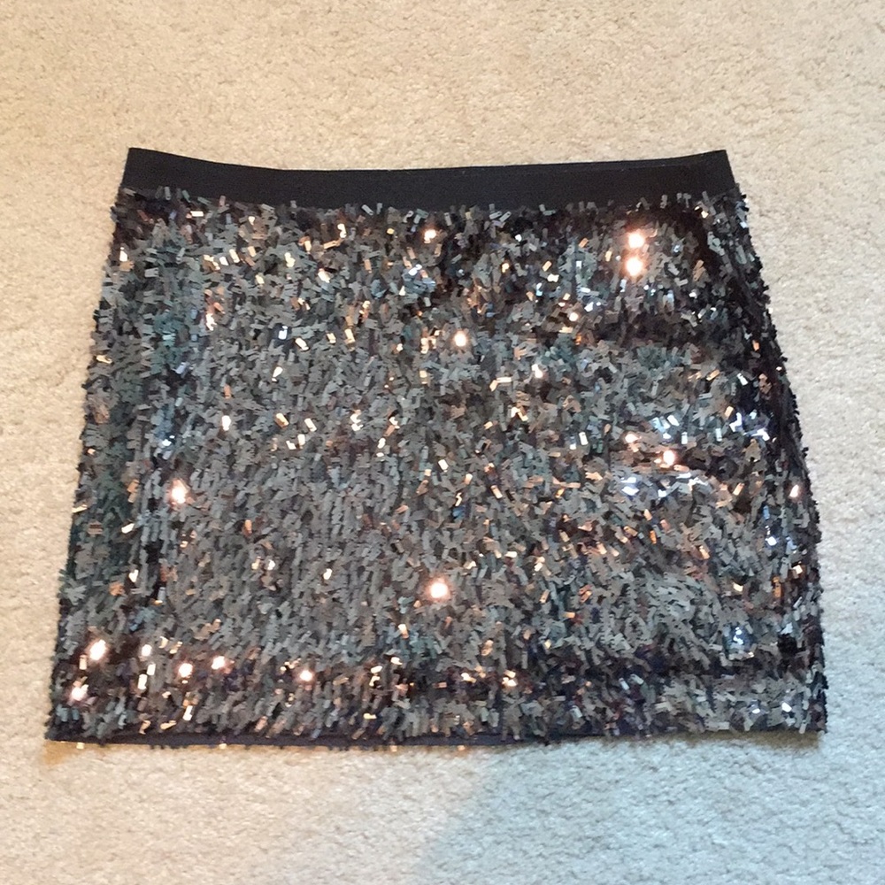 Express Sequin Mini Skirt Sz. Medium